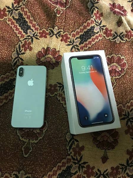 iphone x white color 64 gb official PTA approved 0