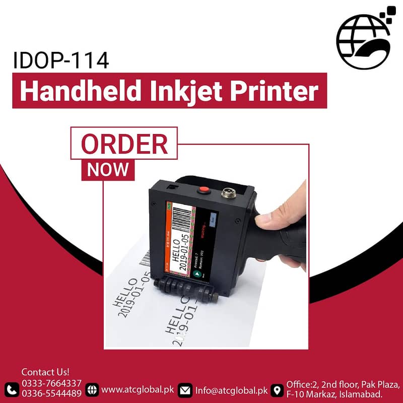 Handheld Ink jet Printer 12.7mm/Tij Printer/Expiry Machine 5