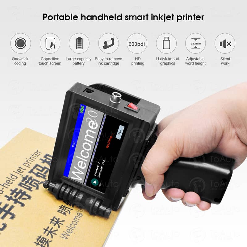 Handheld Ink jet Printer 12.7mm/Tij Printer/Expiry Machine 6