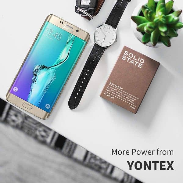 YONTEX Galaxy S6 Edge Battery (Gold) with Back Glass 2