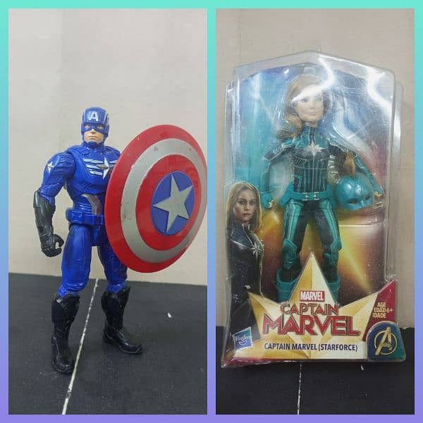 Captain America and Captain Marvel Action Figure 0
