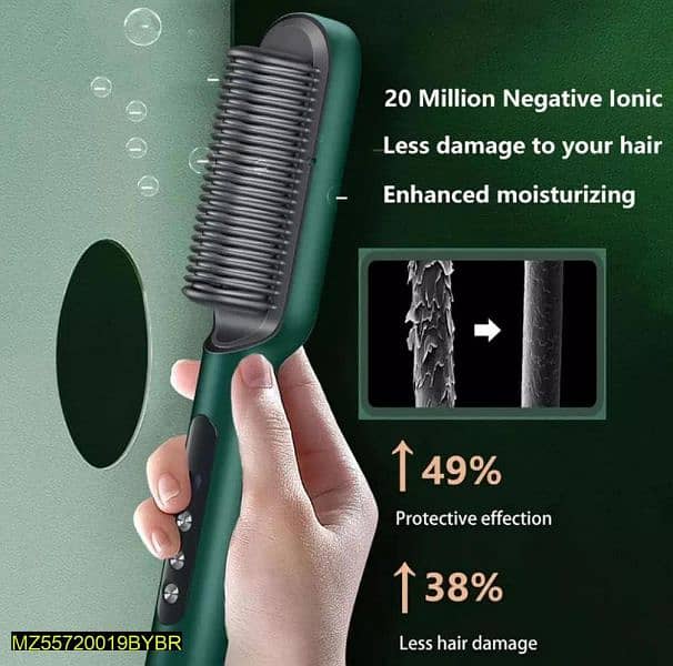 2 in 1 Hair straightener and brush curling combo free delivery 0