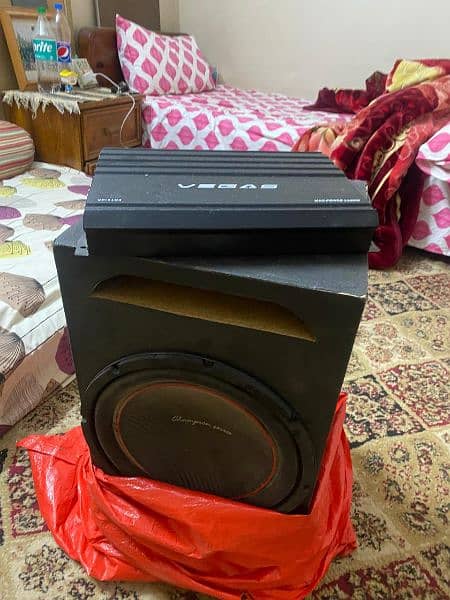 New amplifier and woofer 1