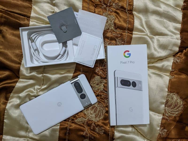 Google pixel 7 pro 12/256gb with full box for sale 0