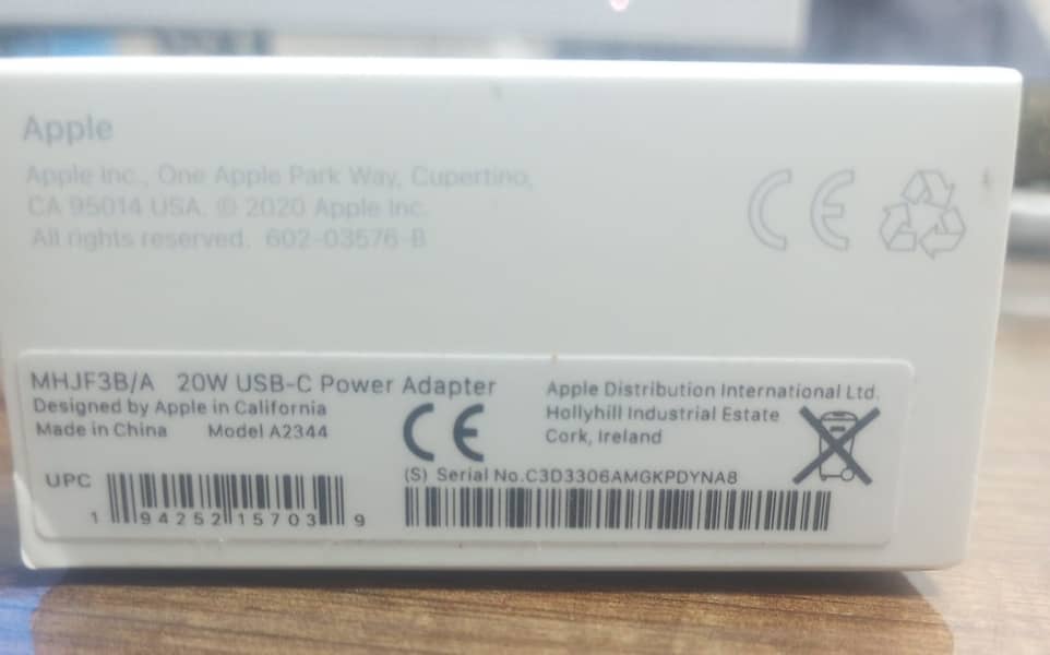 Apple 100% Orginal USB-C 20W Power Adapter (Charger) 1