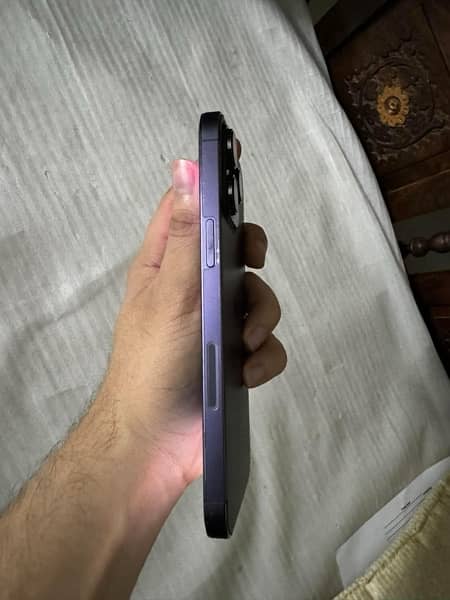 iPhone 14 Pro Max jv , purple colour ,water pack, 10-10 condition 128 2
