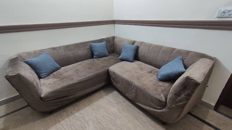 L shaped 5 seater corner sofa 2