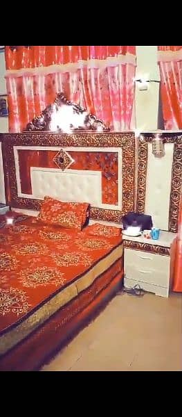 full king size bed set for sell with matress 0