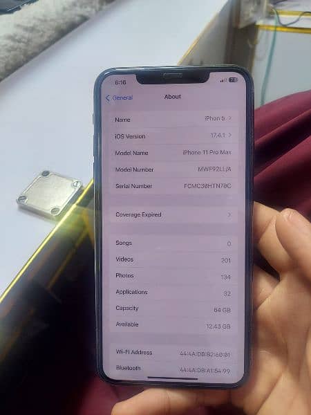 iphone11pro max non pta 90% water picture condition 7