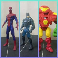 Batman justice league Night ops and Spiderman and Built a Figure