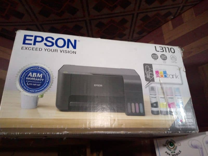 Urgent Sale Printer EPSON L3110 4 Ink Tank All in One 0
