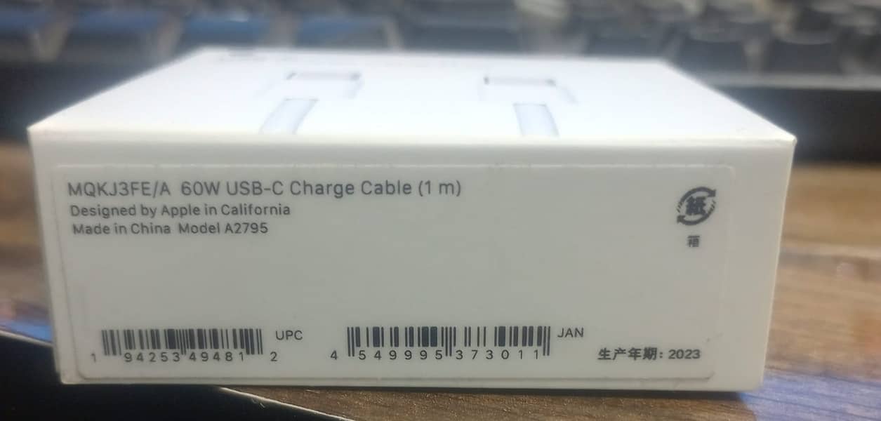 Apple 60W 100% Orginal USB-C Charge Cable (1 m) 1