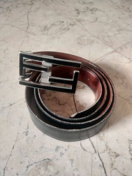 Fendi Leather Belt  Size: 34 to 38 1