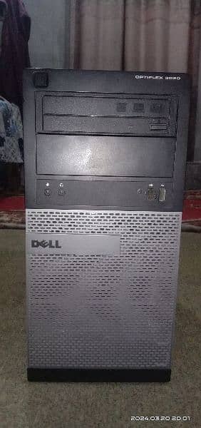 Dell Optiplex 3020. Core-i5, 4th Gen. 6GB 500 GB Tower PC CPU 1