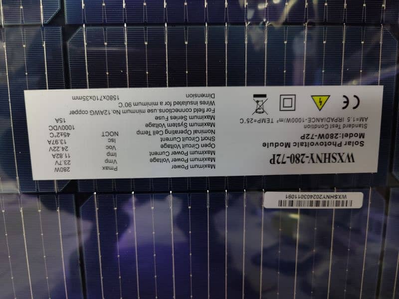 Solar panel 280 watt china import WXSHNY 1