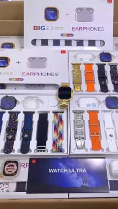 Ultra Smart Watch i20  With Airpods pro And 7 Straps 0