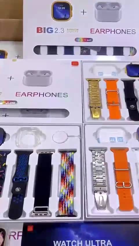 Ultra Smart Watch i20  With Airpods pro And 7 Straps 2