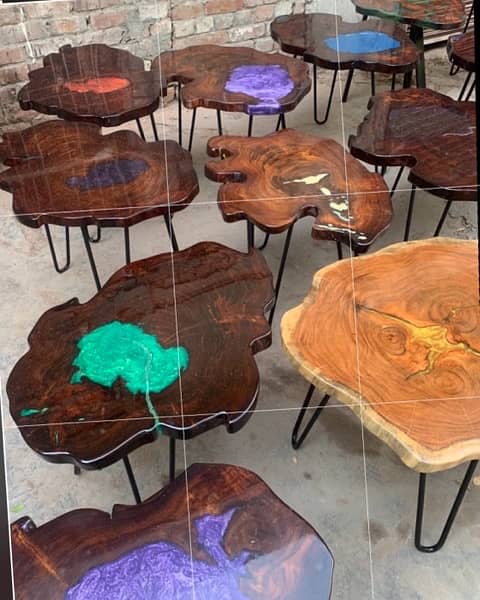 Epoxy Resin Decorative Coffee Tables (Rs. 35,000 each) 0