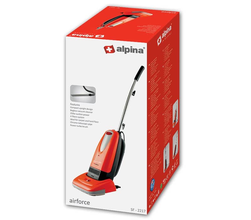 Alpina SF-2217 Upright Vacuum Cleaner with Power Brush 1