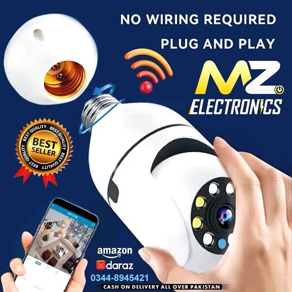 360° WiFi 1080p Bulb Camera 1