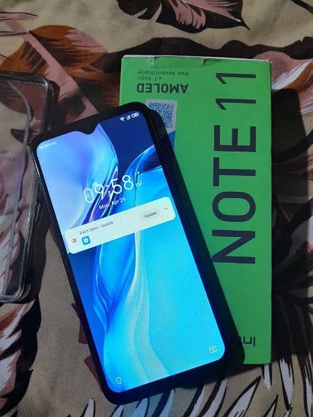 infinix note 11 6/128 with box and charger 03264946273 whatsapp/Call 2