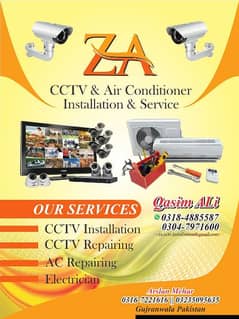 we install & repair all kind of CCTV & AC