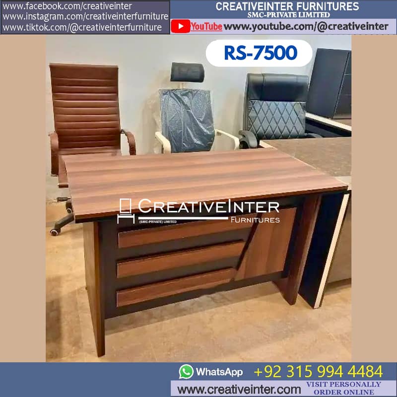Executive office Table Computer Chair Workstation Meeting Luxury Desk 1