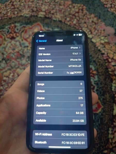 iphone Xr 64 Jv with charger water proof original all ok no changes 0
