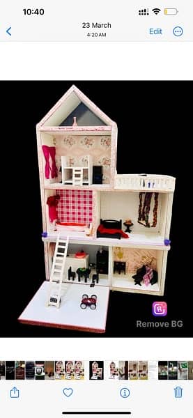 doll house— completely customised. 3