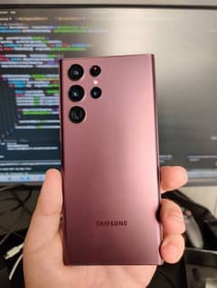 s22 ultra red burgendy colour 8/128 gb dual approved