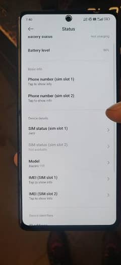 xiaomi 11t 8+4 / 256 pta approved