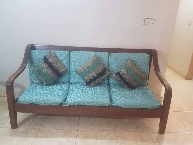 Pure Sheesham Wood 5 Seater Sofa Set Condition Like New 0