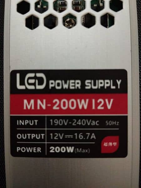Ultra thin regulated power supply 12v 200w 1
