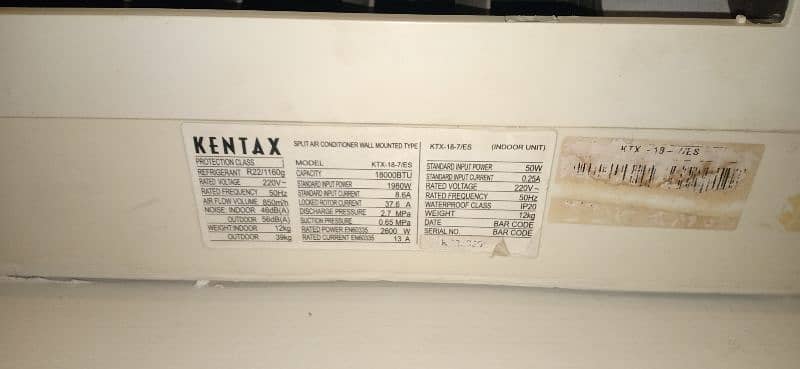 Kentax 1.5 ton split in good working condition 6