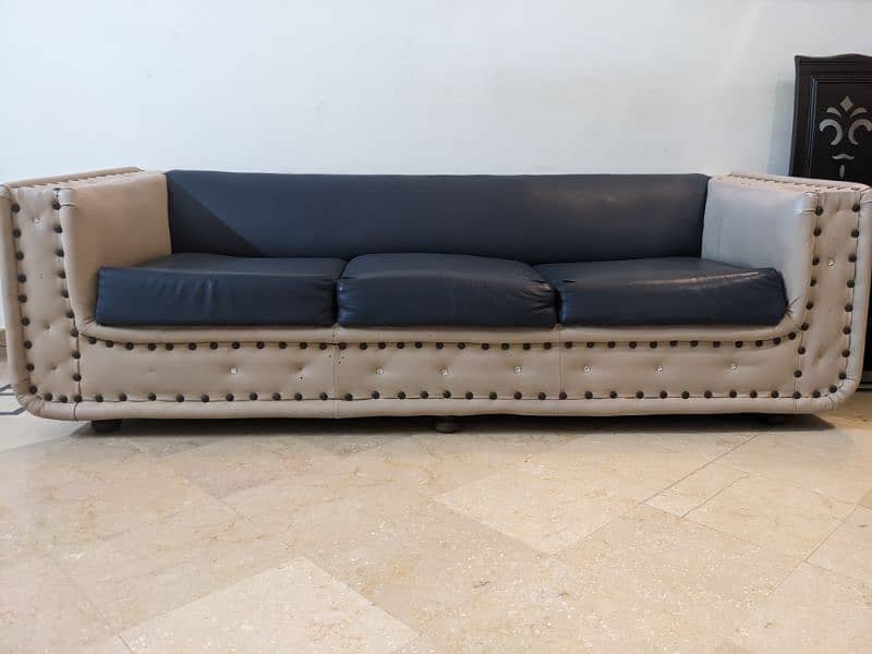 3 seater sofa leather 0