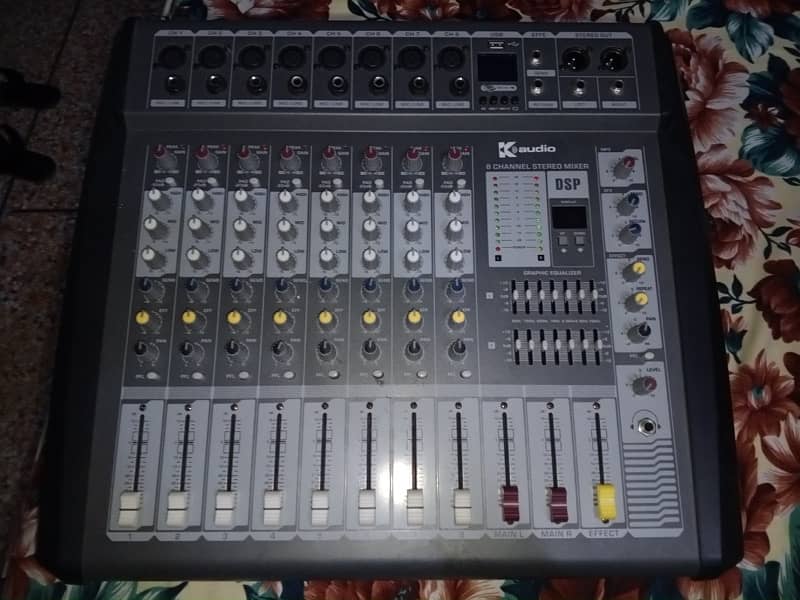 K AUDIO STEREO MIXER 8 channel Brand New 0