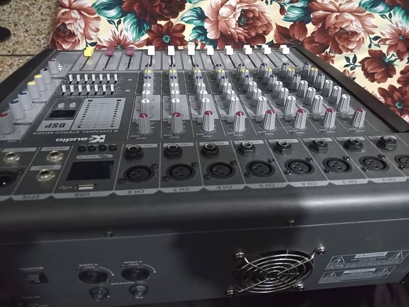 K AUDIO STEREO MIXER 8 channel Brand New 1