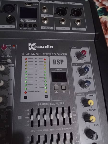 K AUDIO STEREO MIXER 8 channel Brand New 6