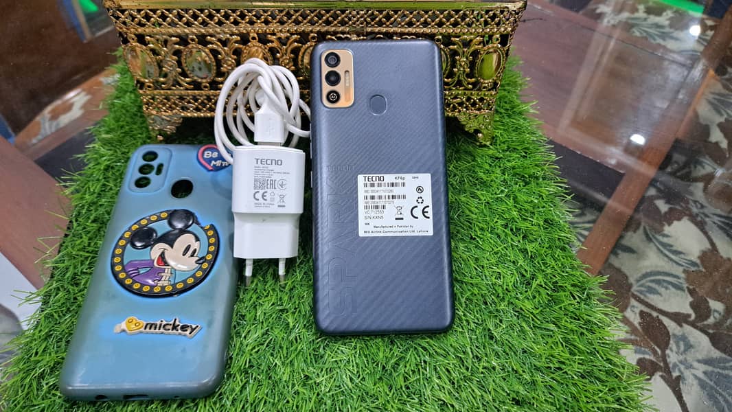 ‍Tecno  Spark 7T 4/64 with original charger for Sale   Origin 6