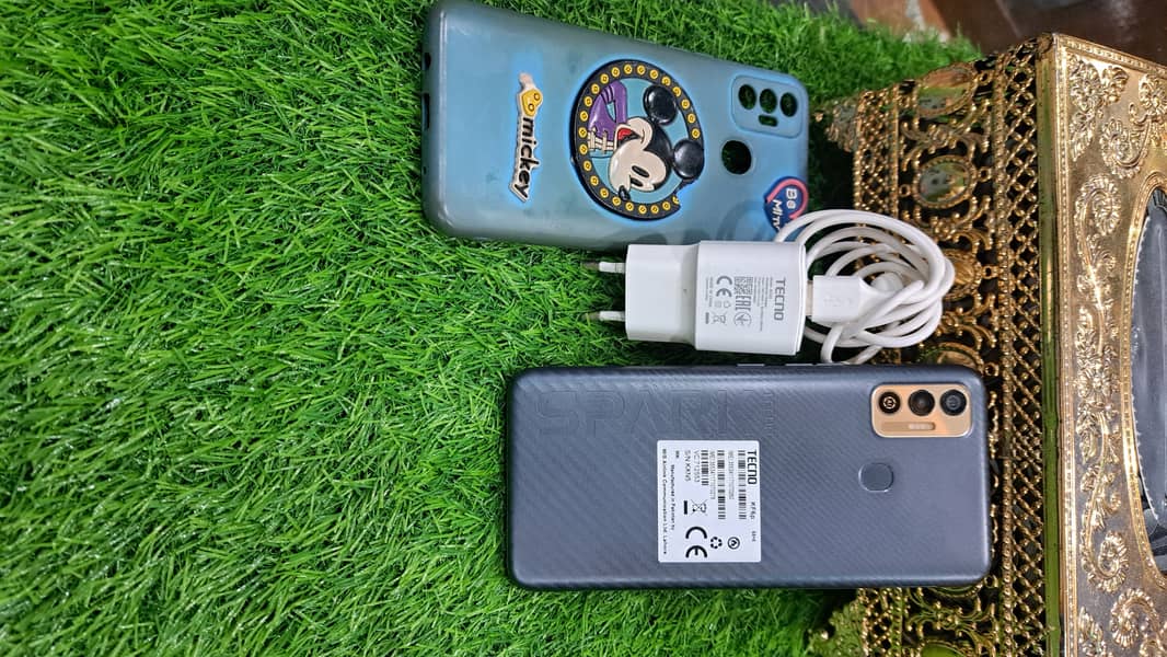 ‍Tecno  Spark 7T 4/64 with original charger for Sale   Origin 5