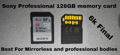 Sony Professional Memory card 128GB