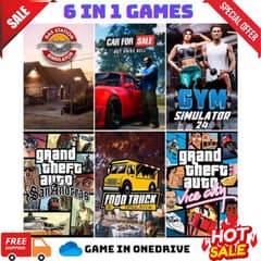 6 PC Games in  DVD 0