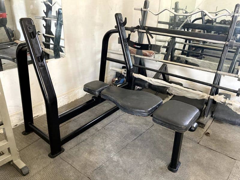 Dumbell rack, Dumbells, plates and benches 11
