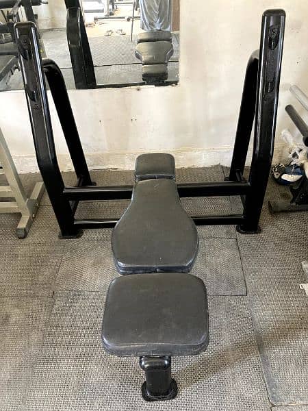 Dumbell rack, Dumbells, plates and benches 12