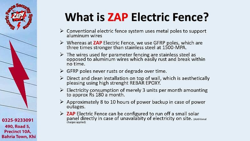 Zap! Electric Fence Security System 3