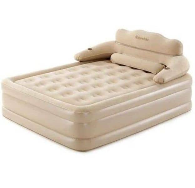 Inflatable Backrest Double Bed, COD 0