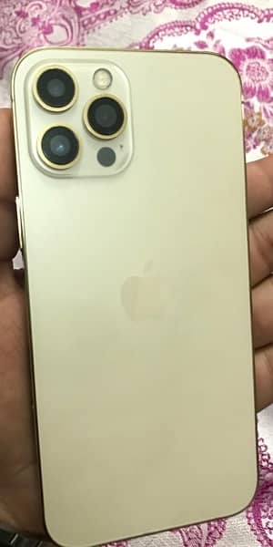 12 Pro Max PTA Approved 128 gb Gold 1