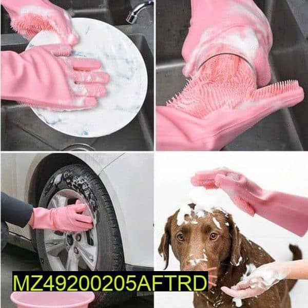 silicone washing gloves 2