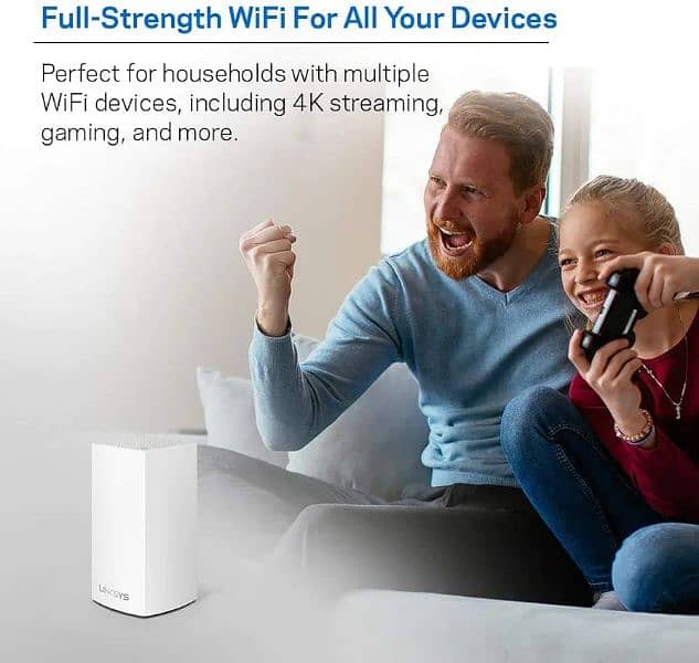Linksys Velop Mesh Home WiFi System, 1,500 Sq. ft Coverage 4