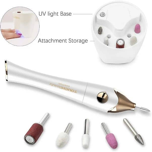TOUCHBeauty Electric Nail File 5in1 Professional Manicure Pedicure 1